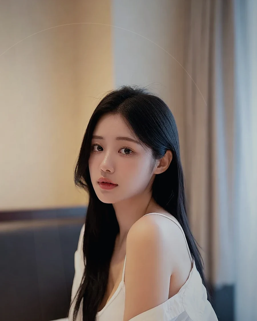 경남 거창군 남상면 · 은은한 조명의 실내에 앉은 인물