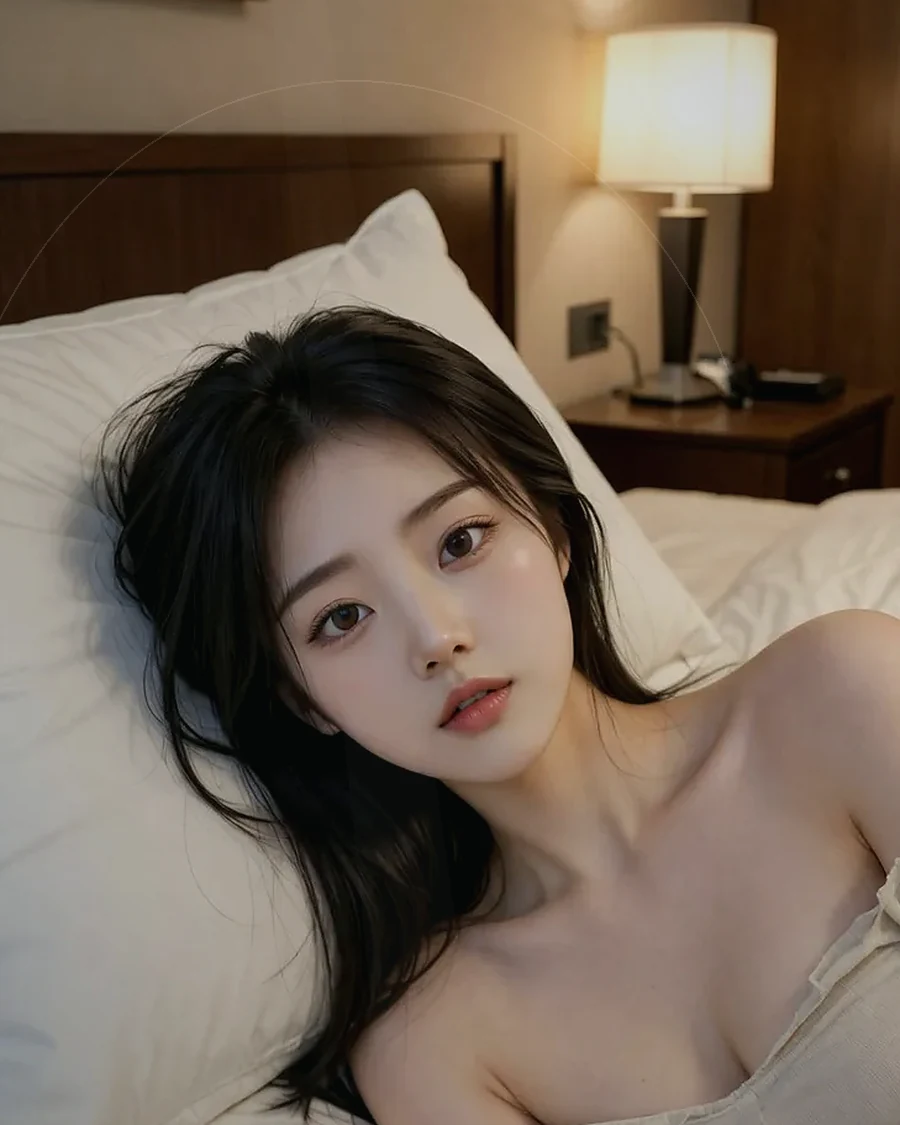 경남 사천시 동금동 · 어두운 조도의 객실에 머무는 인물