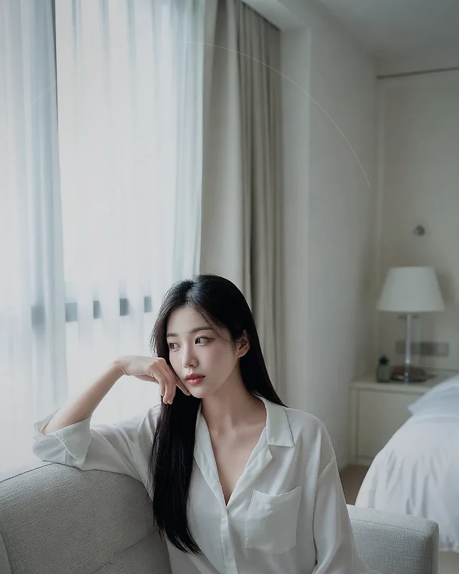경남 김해시 주촌면 · 조용한 객실 침대 옆의 인물
