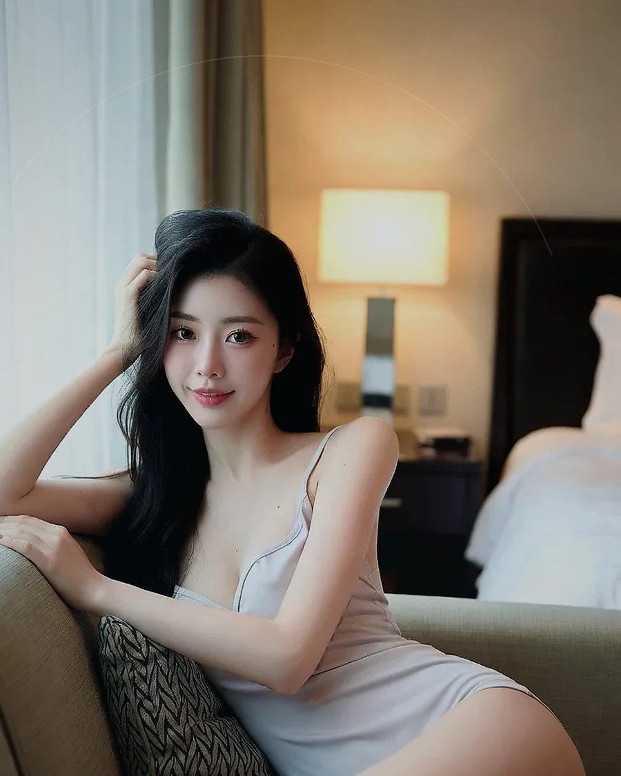 양산 · 어두운 조도의 객실에 머무는 인물
