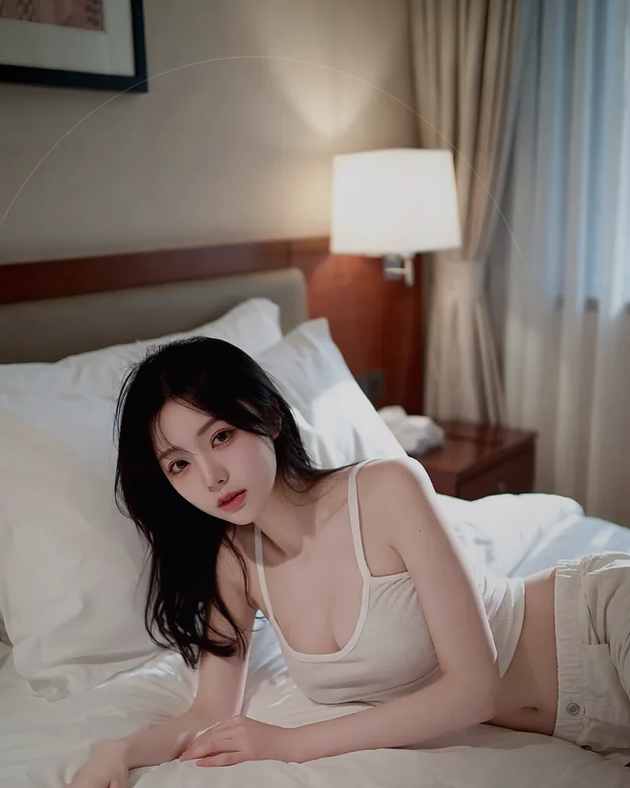 경남 고성군 · 도시 불빛이 보이는 객실의 인물