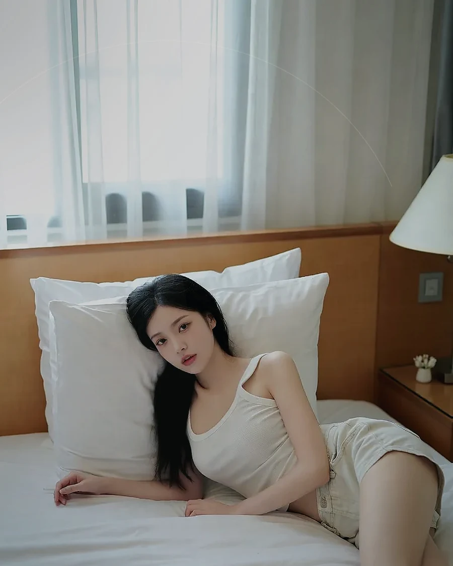 경남 의령군 · 은은한 조명의 실내에 앉은 인물