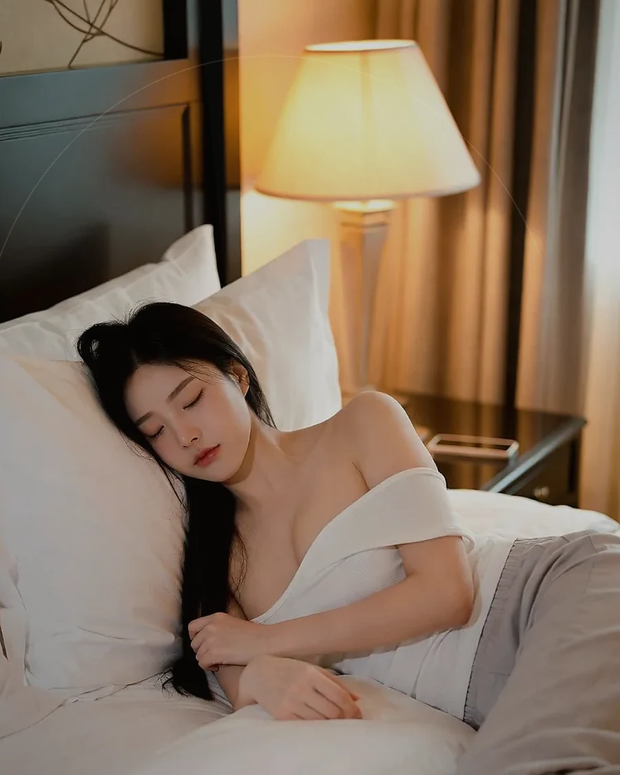 마산 · 어두운 조도의 객실에 머무는 인물