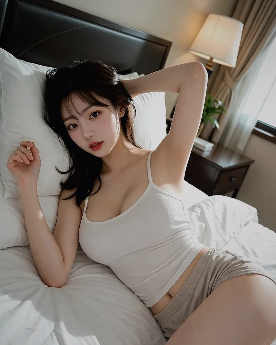 경남 합천군 초계면 · 커튼 사이 빛이 들어오는 객실의 인물