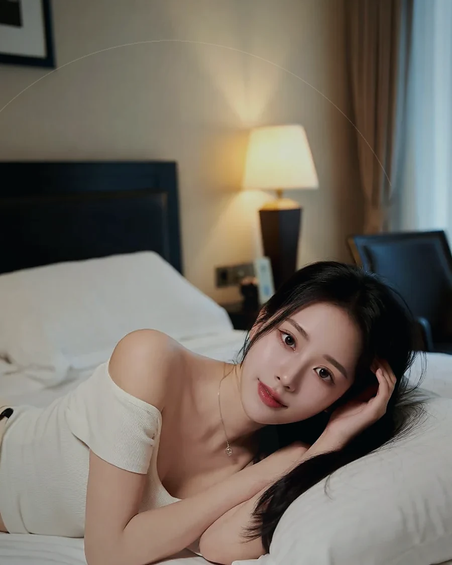 경남 창원시 회원동 · 은은한 조명의 실내에 앉은 인물